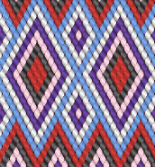 STRIPE PERU BLUE & DEEP RED